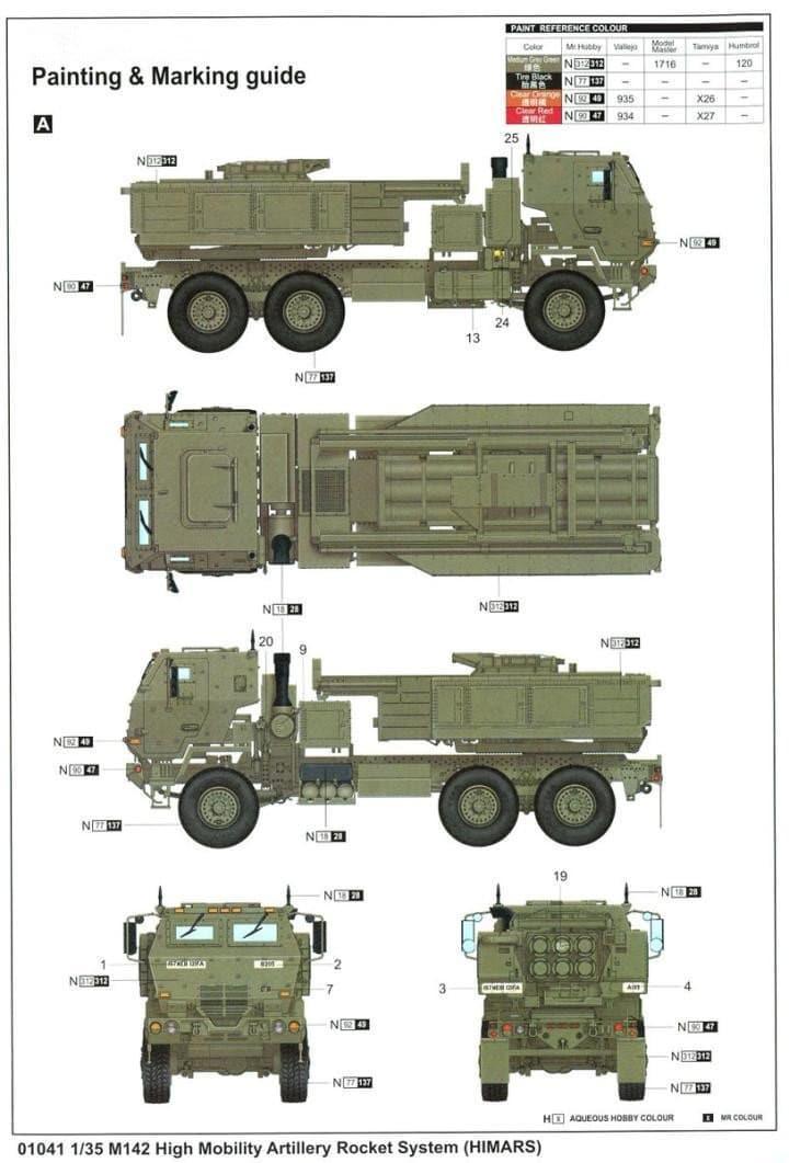 Trumpeter - 1:35 M142 High Mobility Artillery Rocket System HIMARS Assembly Kit