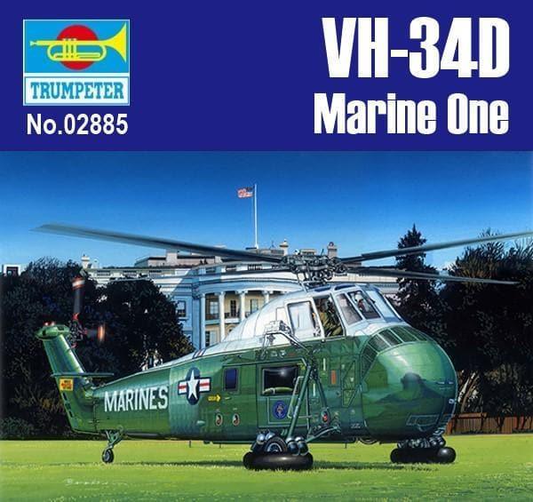 Trumpeter - 1:48 VH-34D Marine One Rotorcraft Assembly Kit - inshobby.com