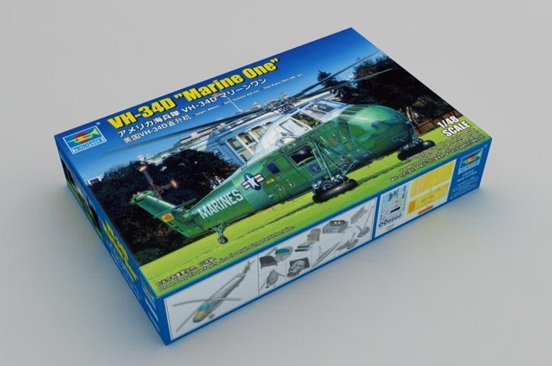 Trumpeter - 1:48 VH-34D Marine One Rotorcraft Assembly Kit - inshobby.com