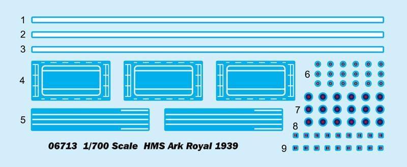 Trumpeter - 1:700 HMS Ark Royal 1939 Assembly Kit