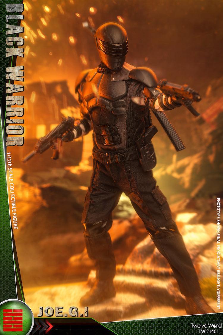 Twelve World - 1:12 Black Warrior Action Figure - inshobby.com