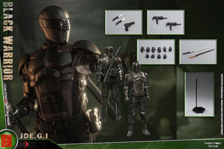 Twelve World - 1:12 Black Warrior Action Figure - inshobby.com