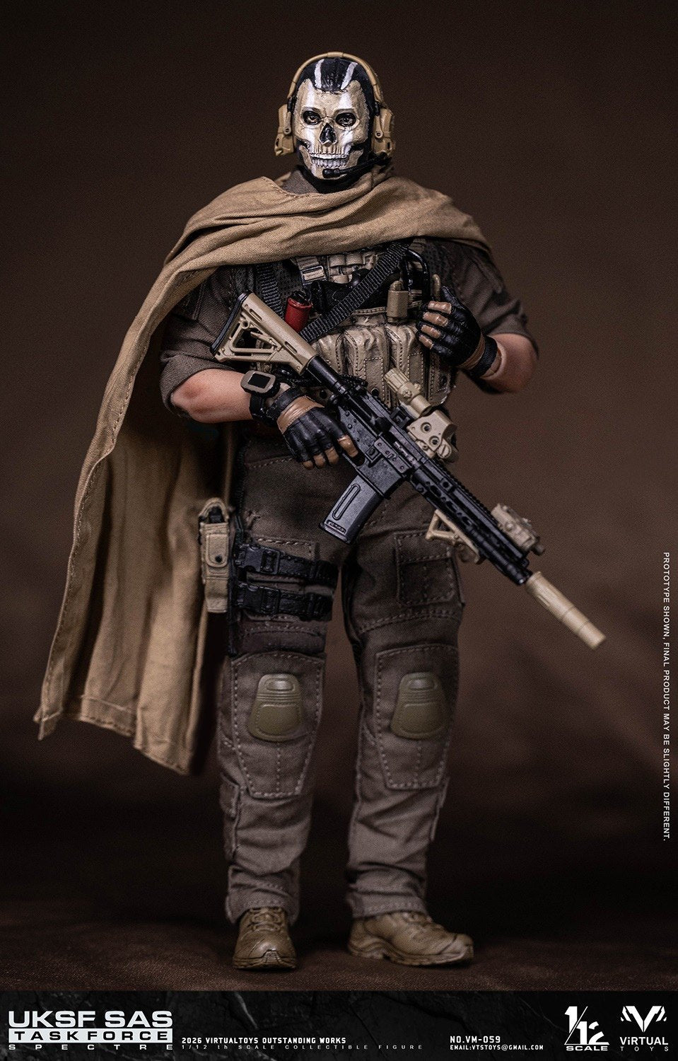 Virtual Toys - 1:12 UKSF SAS Task Force Spectre Action Figure - inshobby.com