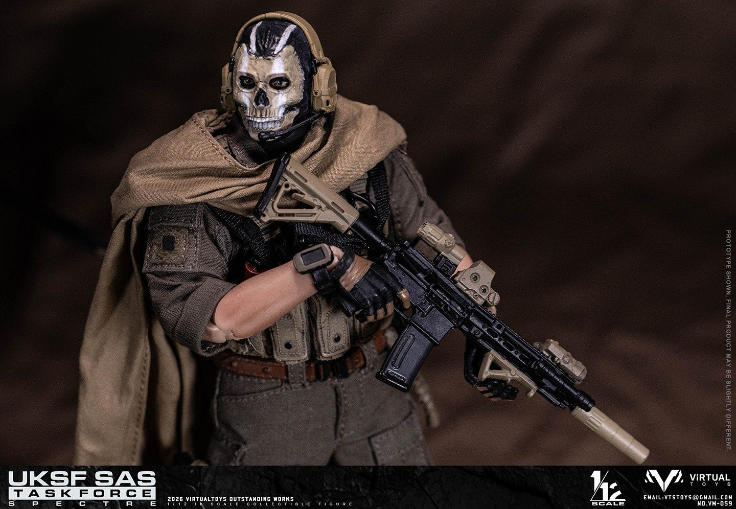 Virtual Toys - 1:12 UKSF SAS Task Force Spectre Action Figure - inshobby.com