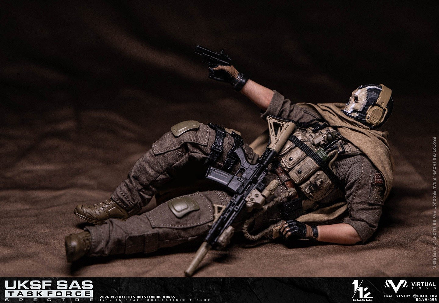 Virtual Toys - 1:12 UKSF SAS Task Force Spectre Action Figure - inshobby.com