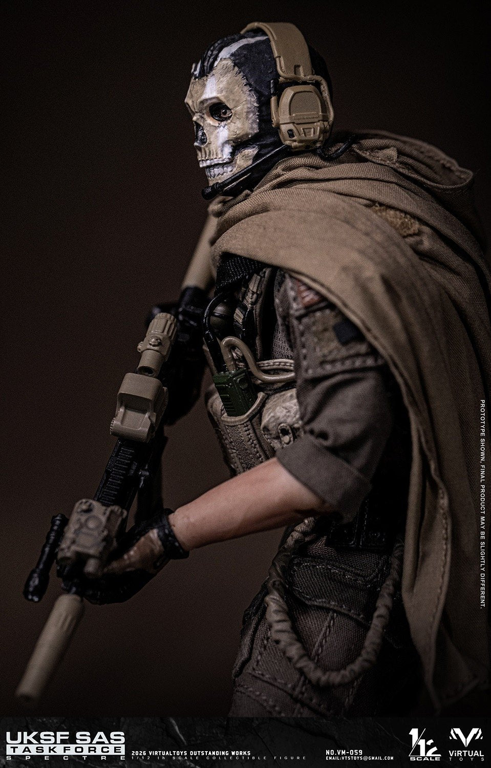 Virtual Toys - 1:12 UKSF SAS Task Force Spectre Action Figure - inshobby.com
