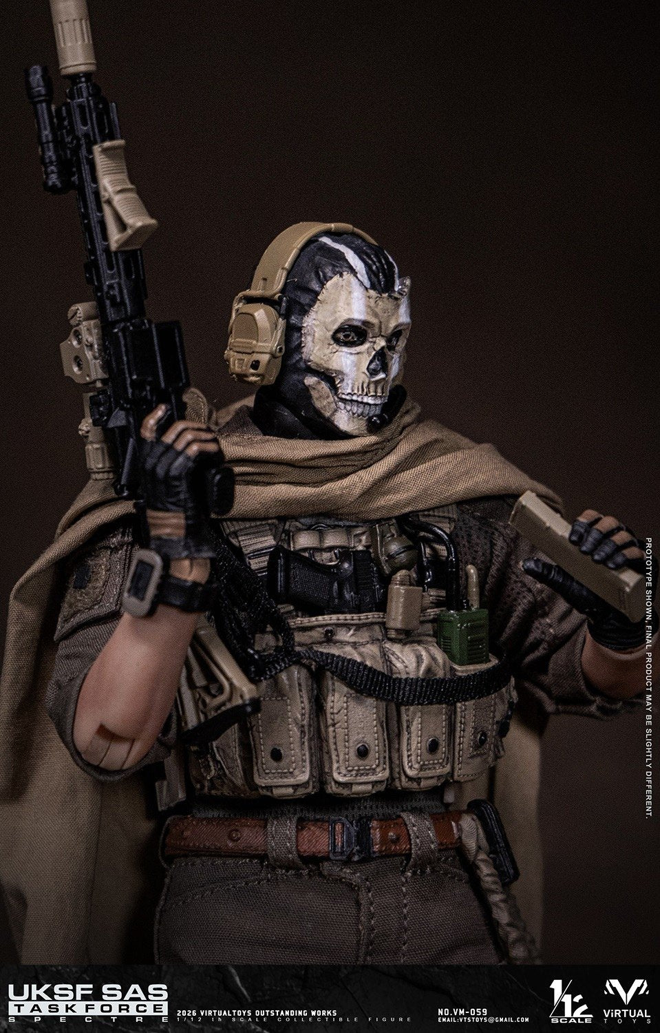 Virtual Toys - 1:12 UKSF SAS Task Force Spectre Action Figure - inshobby.com