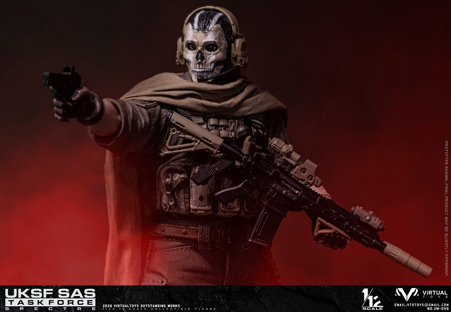Virtual Toys - 1:12 UKSF SAS Task Force Spectre Action Figure - inshobby.com
