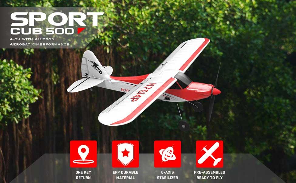Volantex - N7614P Sport Cub 500 RC Remote Control Plane - inshobby.com