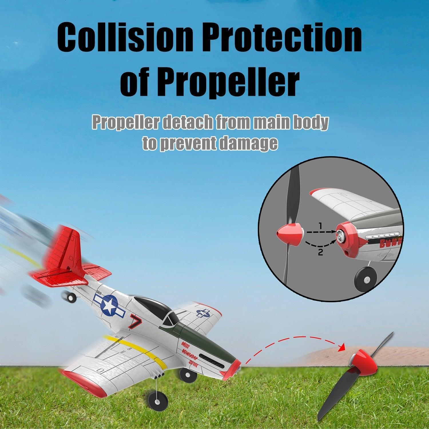Volantex - P51D Mustang RC Remote Control Plane - inshobby.com