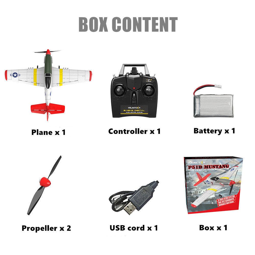 Volantex - P51D Mustang RC Remote Control Plane - inshobby.com