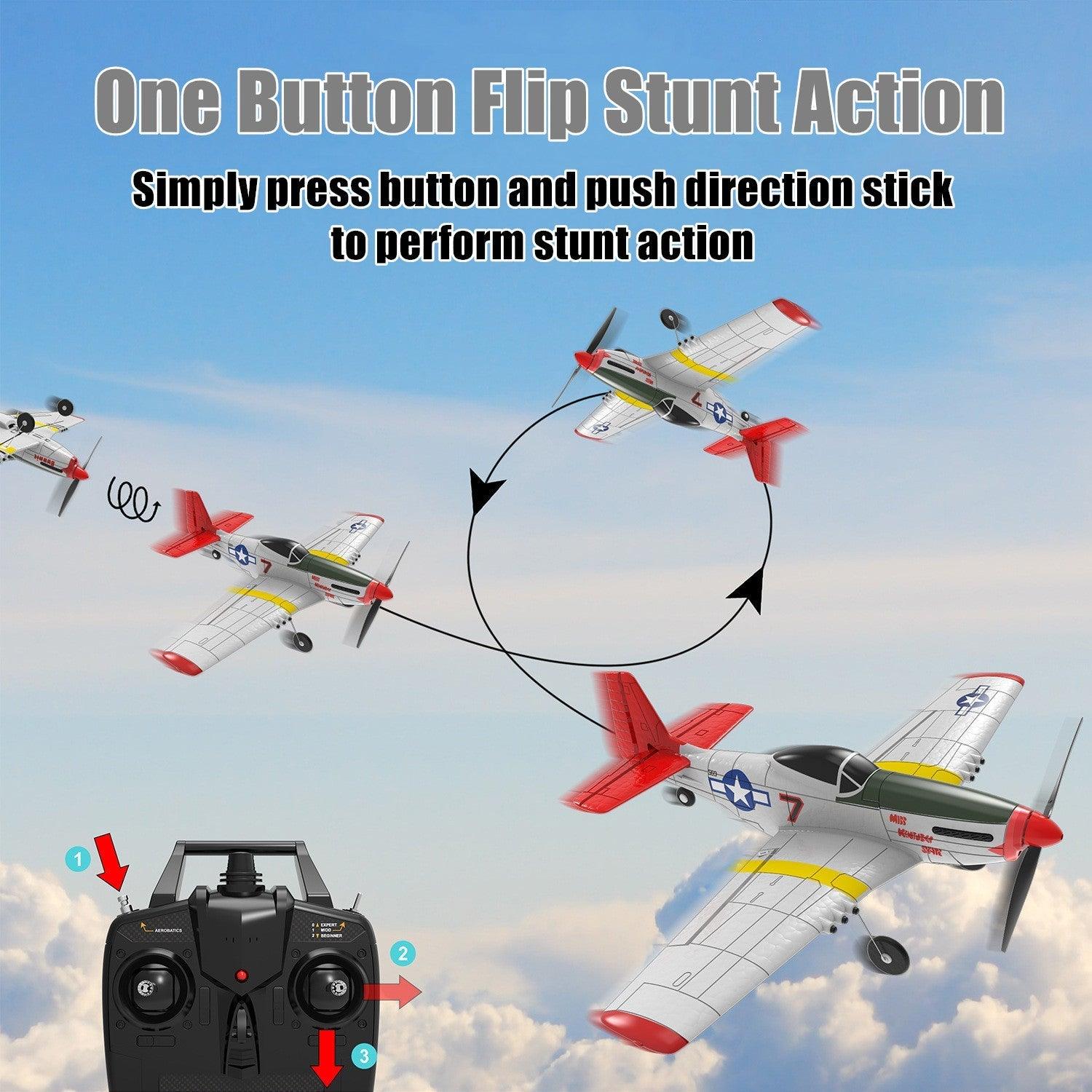 Volantex - P51D Mustang RC Remote Control Plane - inshobby.com