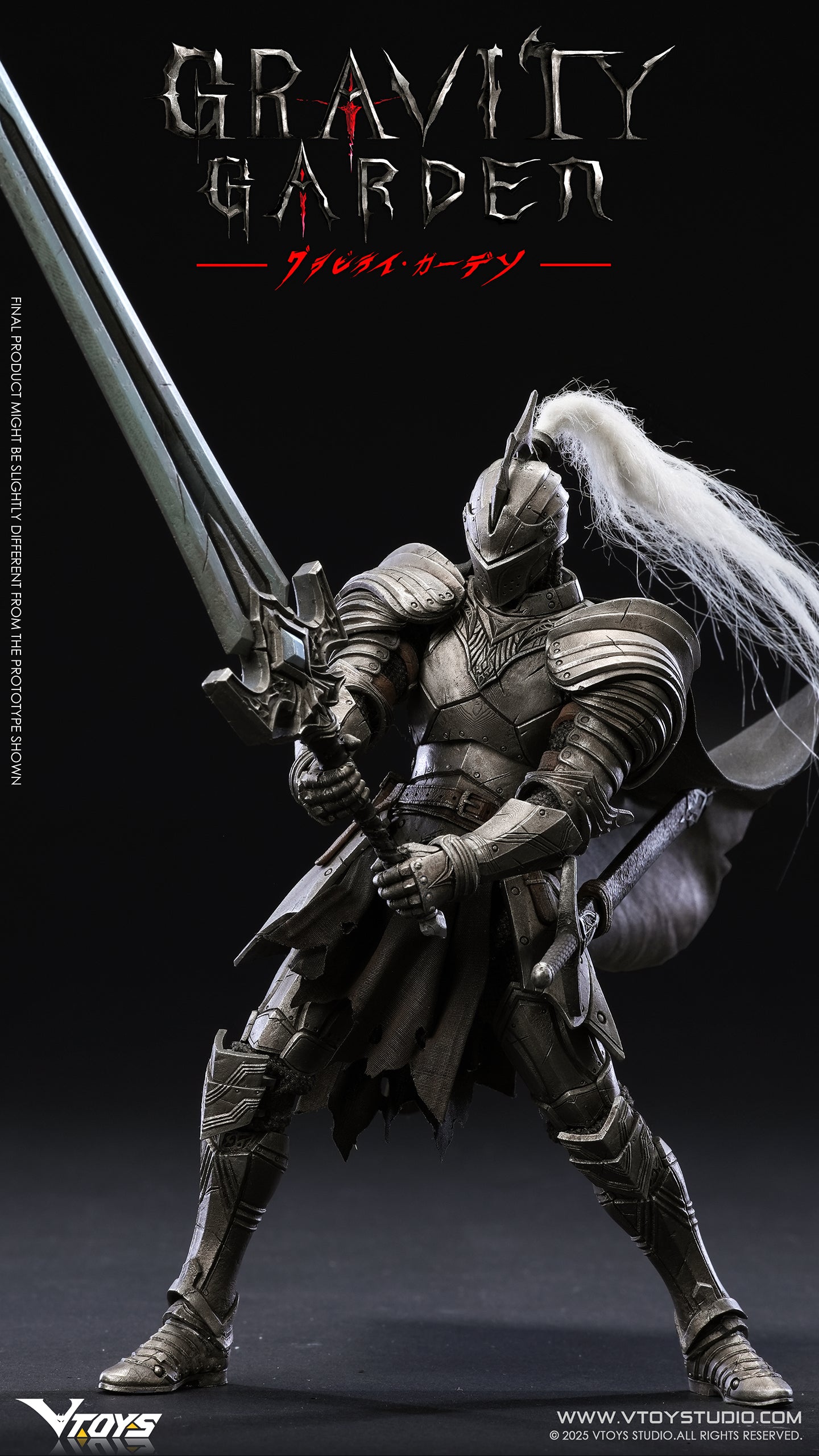 VToys - 1:12 Gravity Garden Silver Moon Knight Action Figure - inshobby.com