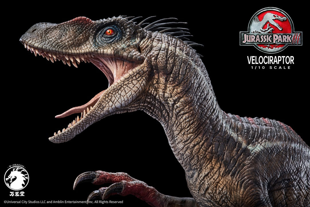 W-Dragon - 1:10 Male Velociraptor Figure Statue - inshobby.com