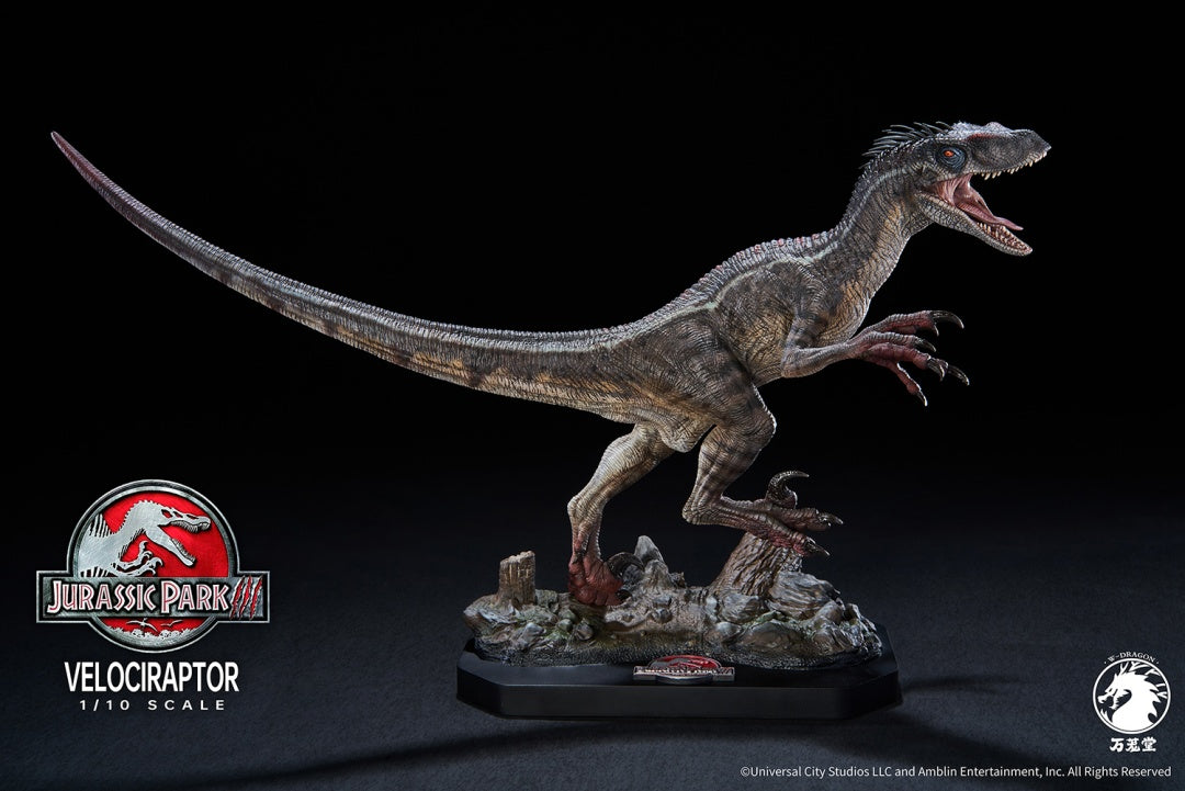 W-Dragon - 1:10 Male Velociraptor Figure Statue - inshobby.com