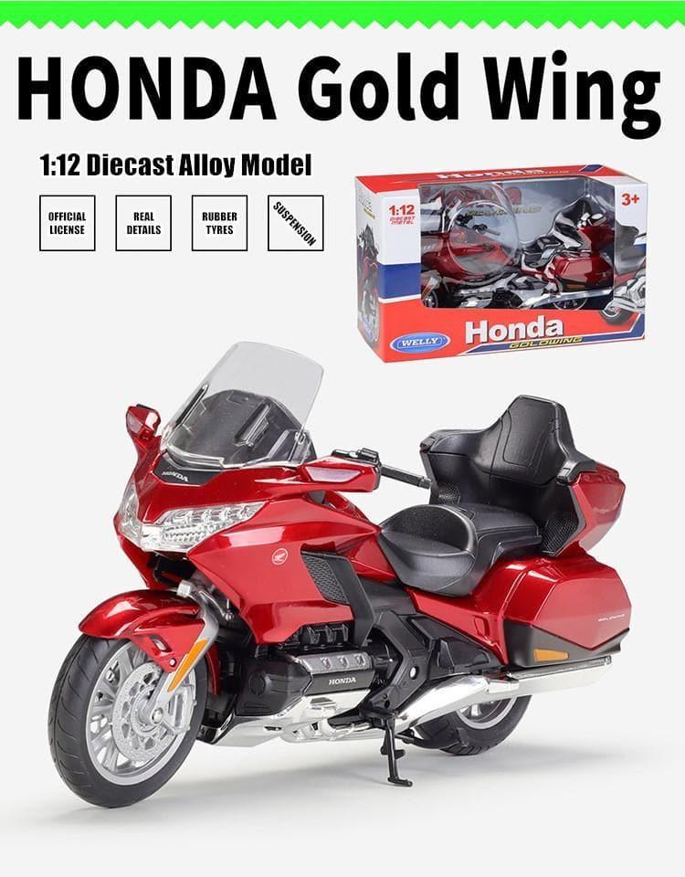 Welly - 1:12 Honda 2020 Gold Wing Tour Motorcycle Alloy Model Car