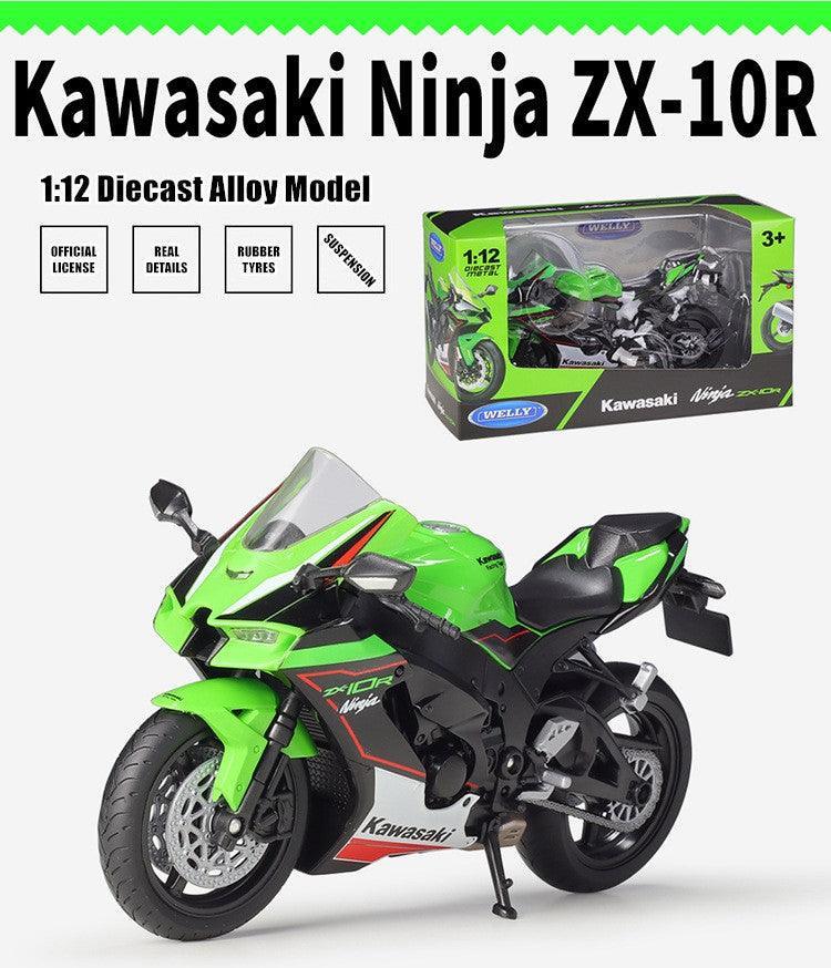Kawasaki Ninja 1/12スケールモデル 1:12 Kawasaki Ninja ZX-6R 2023 Motorcycle Model Diecast Toy