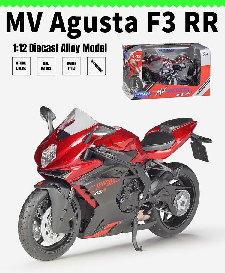 Welly - 1:12 MV Agusta F3 FF Motorcycle Alloy Model Car - inshobby.com