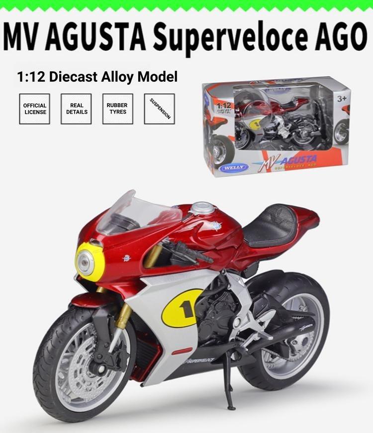 Welly - 1:12 MV Agusta Superveloce AGO Motorcycle Alloy Model Car - inshobby.com