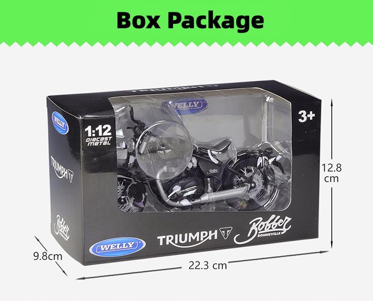 Welly - 1:12 Triumph Bonneville Bobber 2021 Motorcycle Alloy Model Car - inshobby.com