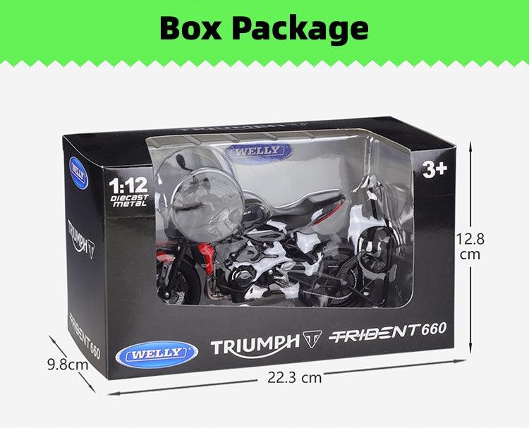 Welly - 1:12 Triumph Trident 660 Motorcycle Alloy Model Car - inshobby.com