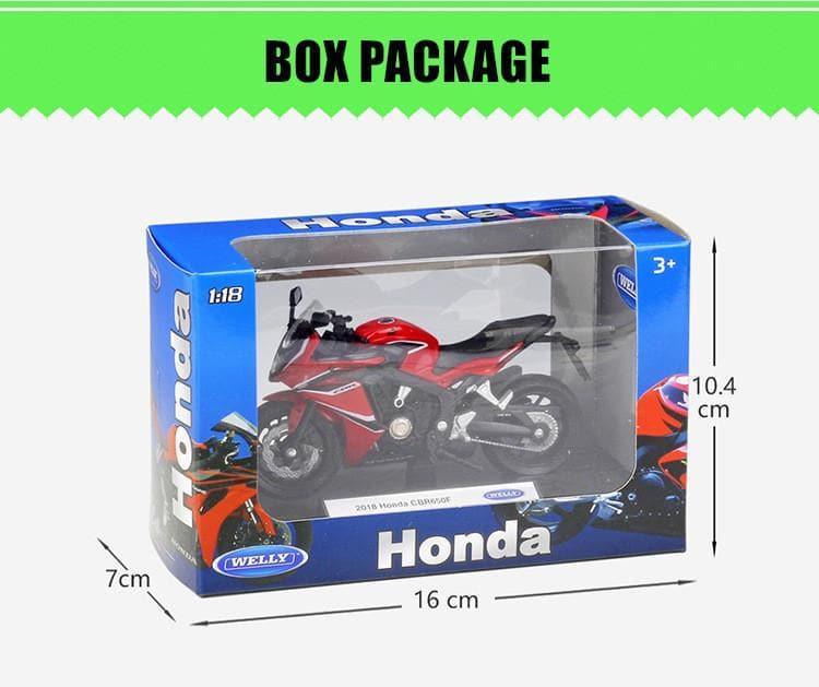 Welly - 1:18 Honda CBR650F 2018 Motorcycle Alloy Model Car - inshobby.com