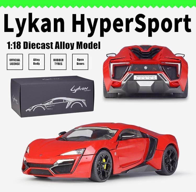 Welly - 1:18 Lykan Hypersport Alloy Model Car - inshobby.com