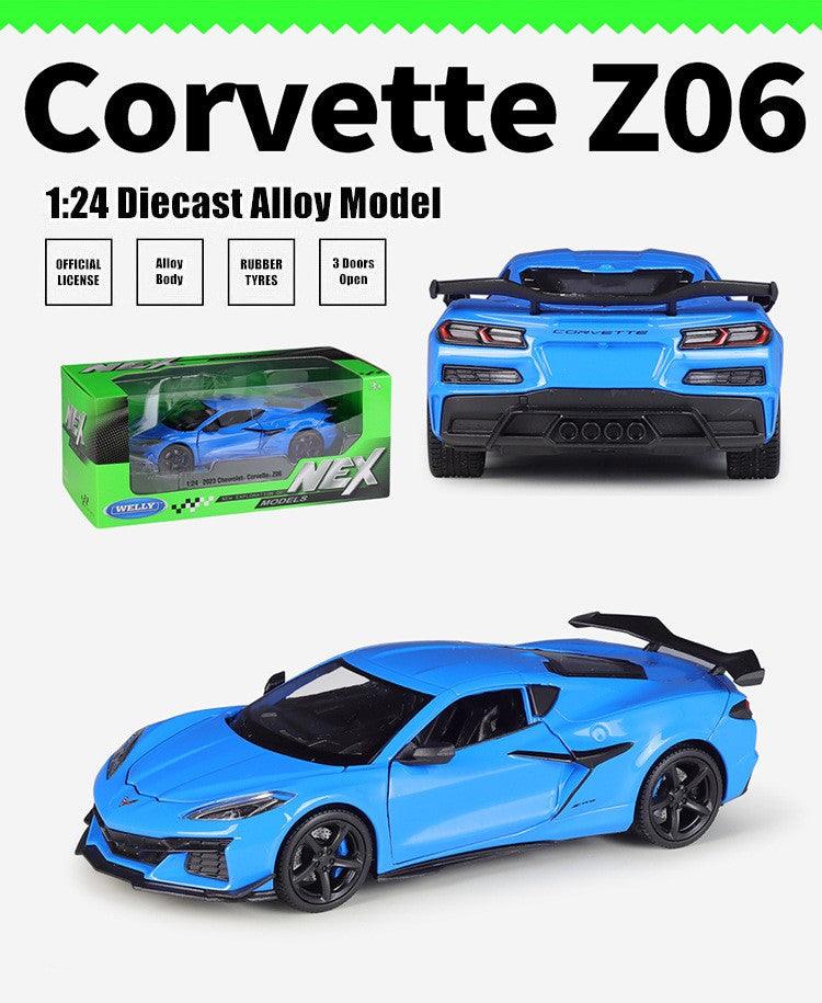 Welly - 1:24 Chevrolet Corvette Z06 2023 Alloy Model Car - inshobby.com
