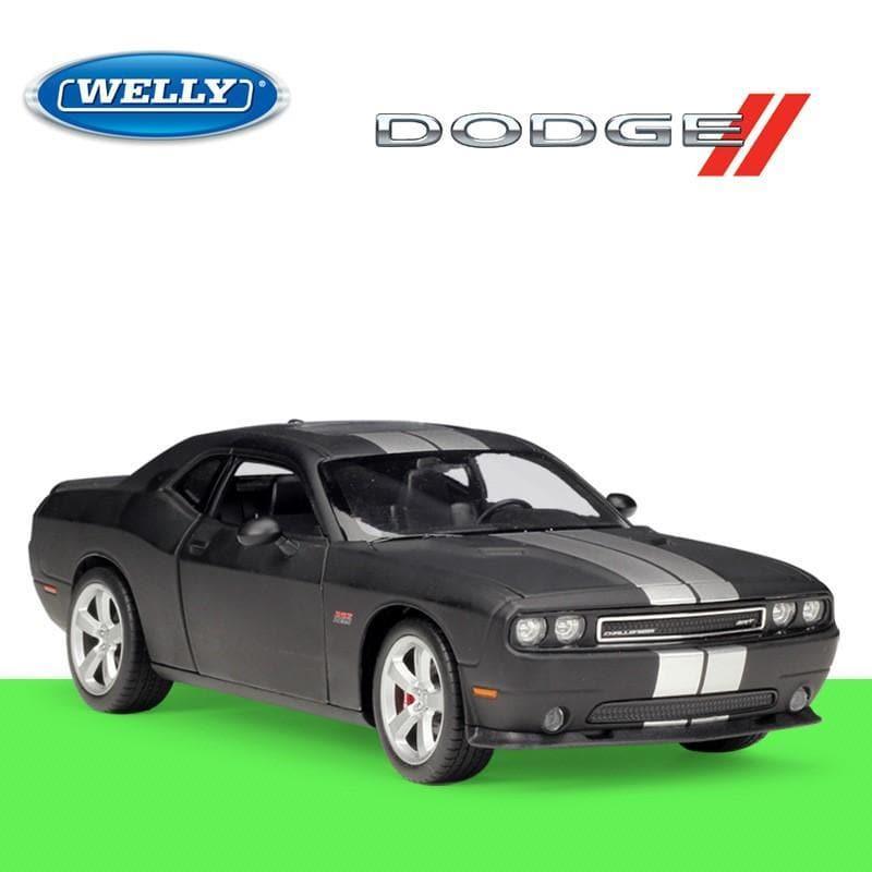 Welly - 1:24 Dodge 2012 Challenger SRT Alloy Model Car - inshobby.com