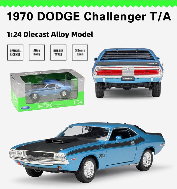 Welly - 1:24 Dodge Challenger T/A 1970 Alloy Model Car - inshobby.com
