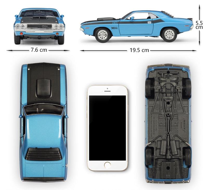 Welly - 1:24 Dodge Challenger T/A 1970 Alloy Model Car - inshobby.com