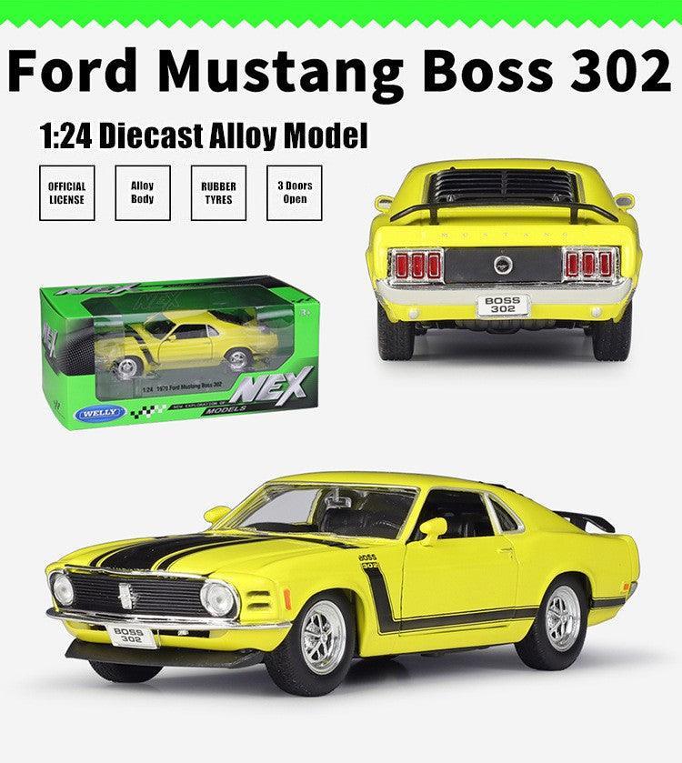 Welly - 1:24 Ford 1970 Mustang Boss 302 Alloy Model Car
