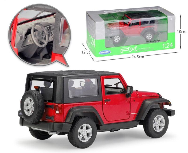 Welly - 1:24 Jeep Wrangler 2007 Alloy Model Car - inshobby.com