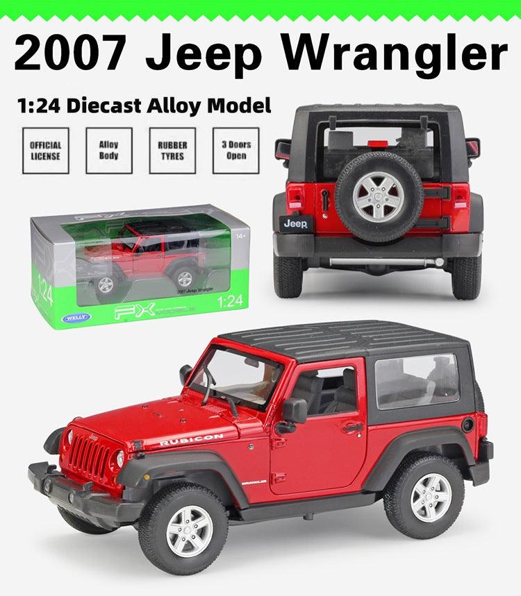 Welly - 1:24 Jeep Wrangler 2007 Alloy Model Car - inshobby.com
