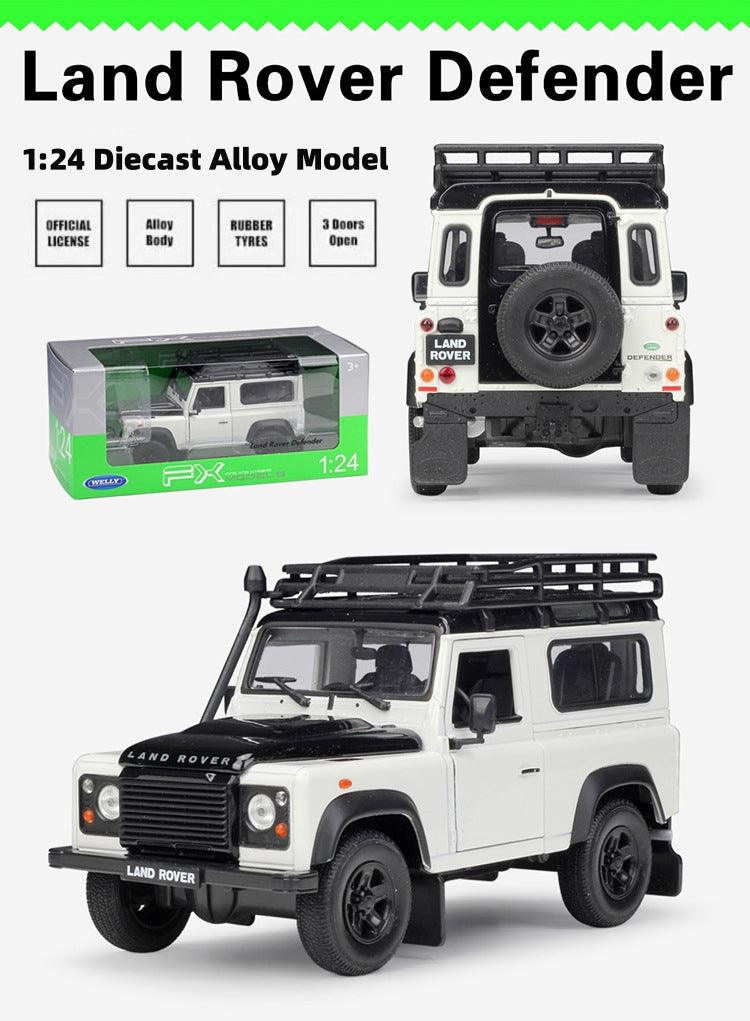 Welly - 1:24 Land Rover Range Rover Defender Alloy Model Car - inshobby.com