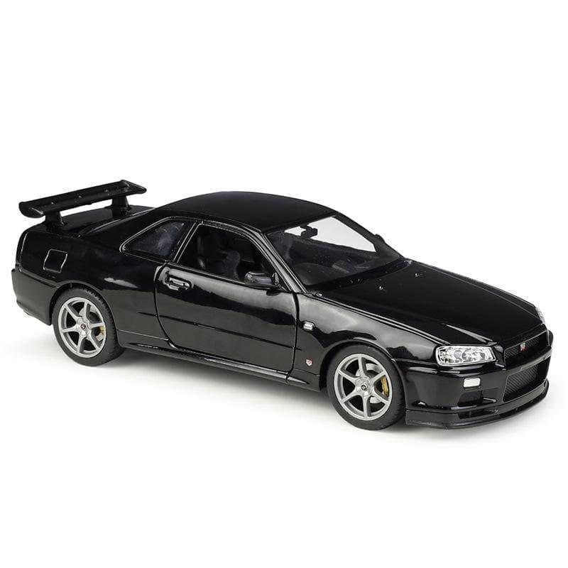1:24 Nissan Skyline GT-R R34 Alloy Model Car