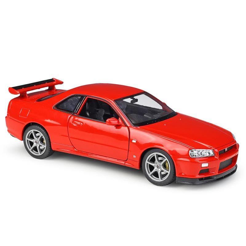 1:24 Nissan Skyline GT-R R34 Alloy Model Car