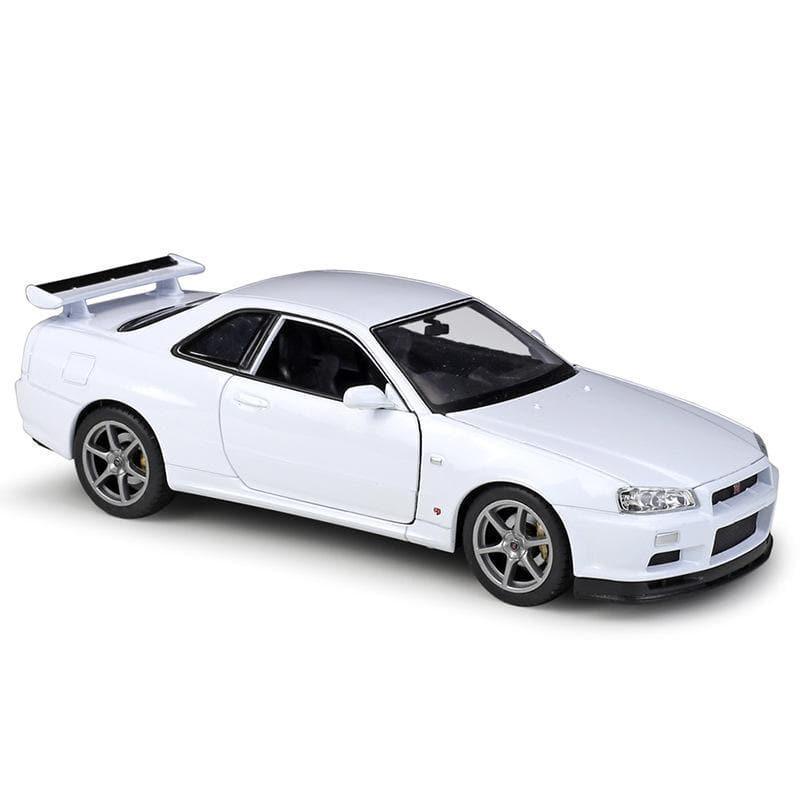 1:24 Nissan Skyline GT-R R34 Alloy Model Car