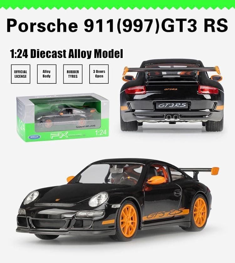 Welly - 1:24 Porsche 997 GT3 RS Alloy Model Car - inshobby.com