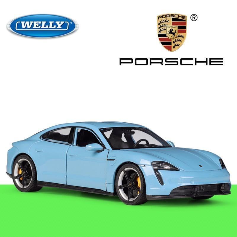 Welly - 1:24 Porsche Taycan Turbo S Alloy Model Car - inshobby.com