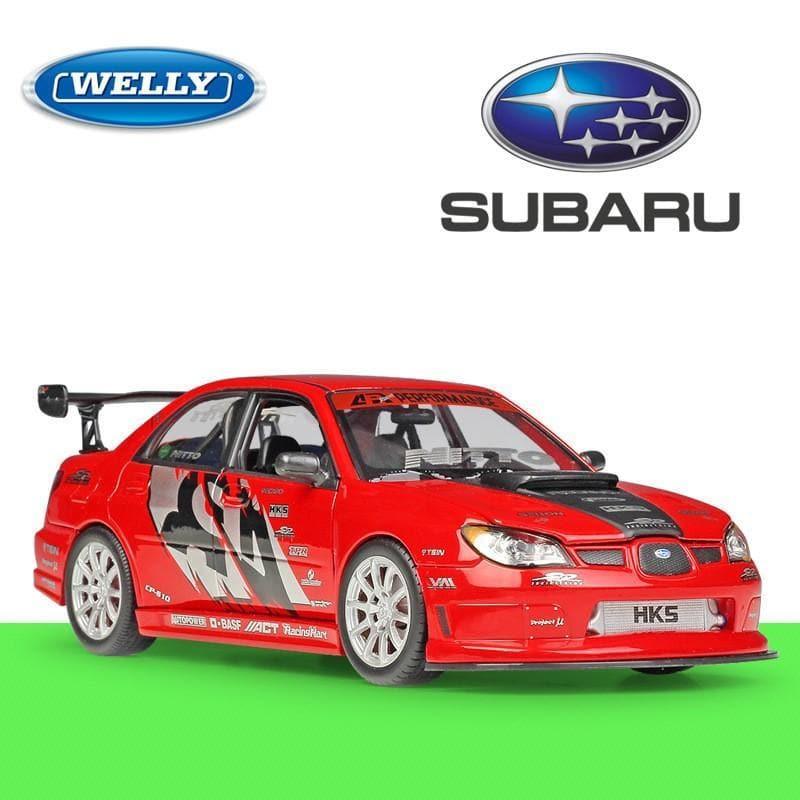 Welly - 1:24 Subaru Impreza WRX STI APR Alloy Model Car