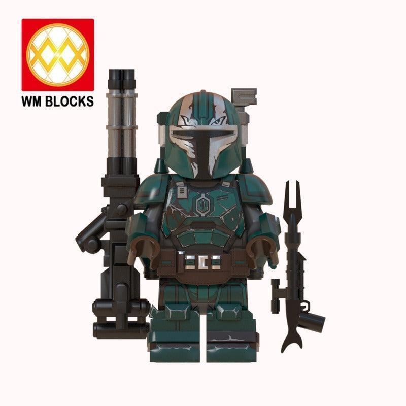 WM Blocks - Heavy Infantry Mandalorian Minifigure (Green)