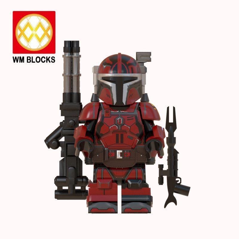 WM Blocks - Heavy Infantry Mandalorian Minifigure (Red)