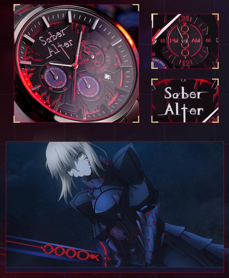 Xingyunshi - Fate/Stay Night Saber Alter Quartz Wristwatch - inshobby.com