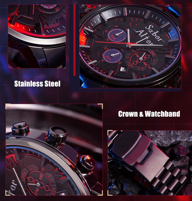 フェイト Fate/Stay Night Saber Alter Quartz Wristwatch