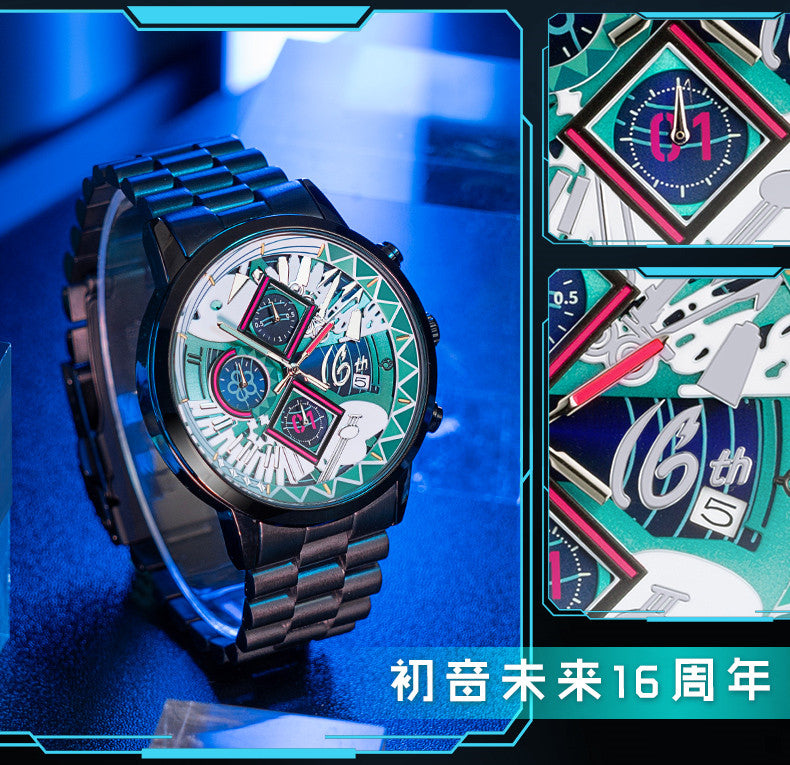 Xingyunshi - Hatsune Miku 16th Anniversary Quartz Wristwatch - inshobby.com