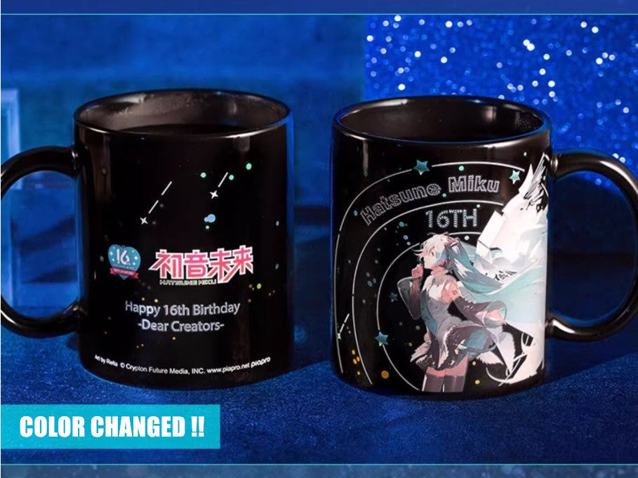Xingyunshi - Hatsune Miku Thermo Color Change Ceramic Coffee Mug - inshobby.com