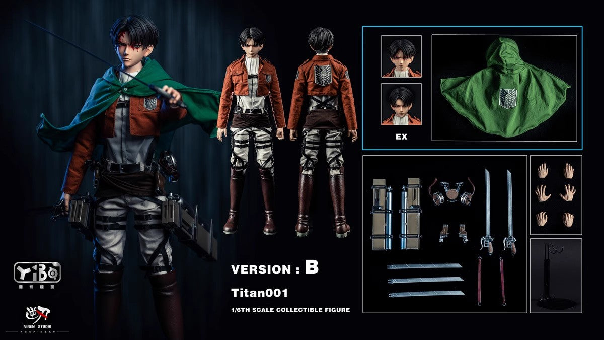 Yibo Toys - 1:6 Captain Levi Action Figure - inshobby.com