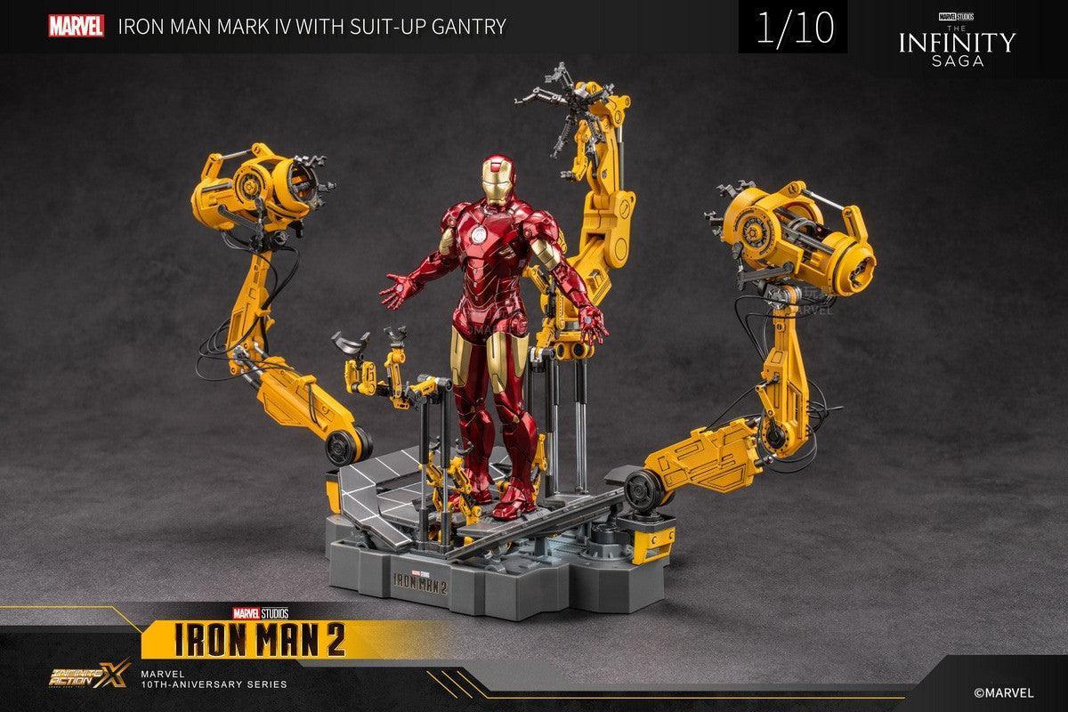 ZD Toys - 1:10 Iron Man Mark IV Mk4 & Suit-up Gantry Action Toy