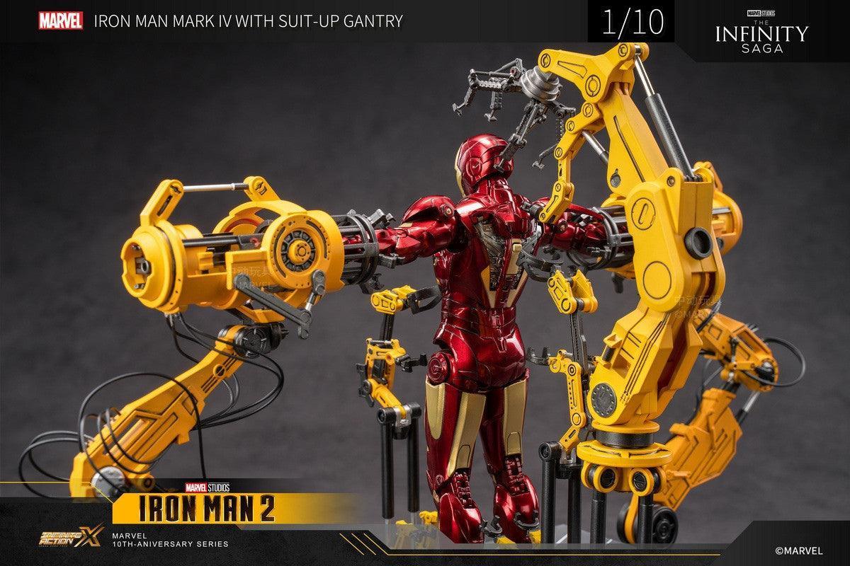 ZD Toys - 1:10 Iron Man Mark IV Mk4 & Suit-up Gantry Action Toy